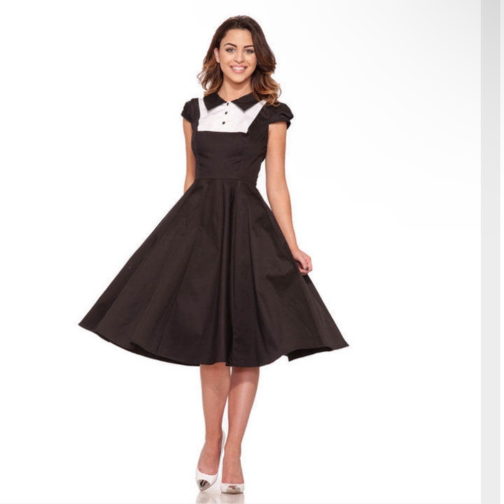 Hearts & Roses H&R Tuxedo Pinup Dress